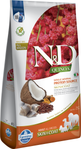 Farmina - N&D Quinoa Canine Adult Skin&Coat Medium & Maxi Hering & Kokosnuss